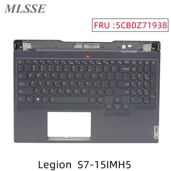 Чисто нов оригинален Калъф за Lenovo Legion S7-15IMH5 с Поставка за Ръцете, Горната част на кутията, us клавиатура с подсветка 5CB0Z71938, 100% Тестван, Бърза доставка